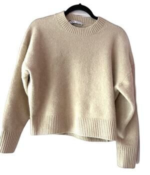 Zara Women's Knit Crewneck Sweater – Size Medium